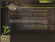 Tablet Screenshot of hotel-cartier.com
